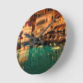 ラスベガスナイツカジノオリジナル抽象芸術アート ラウンド壁時計 (傾斜)