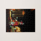 ラスベガスナイトタイムネオンライツカジノサイン ジグソーパズル (横)