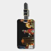 ラスベガスナイトタイムネオンライツカジノサイン ラゲッジタグ (正面縦)