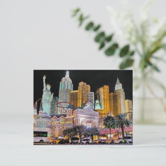 ラスベガスニューヨーク – ニューヨークポストカード ポストカード (スタンド正面)