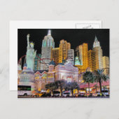 ラスベガスニューヨーク – ニューヨークポストカード ポストカード (正面/裏面)