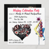 ラスベガスニューリュウェズ披露宴 招待状 (正面/裏面)