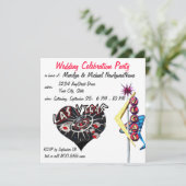 ラスベガスニューリュウェズ披露宴 招待状 (スタンド正面)