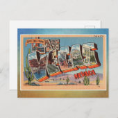 ラスベガスネバダの挨拶ヴィンテージ  ポストカード (正面/裏面)