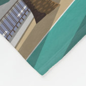 ラスベガスネバダウェルカムサインヴィンテージトラベル フリースブランケット (角)