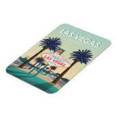 ラスベガスネバダウェルカムサインヴィンテージトラベル マグネット (左側)