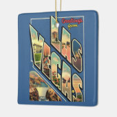 ラスベガスネバダグリーティング セラミックオーナメント (左)