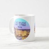 ラスベガスネバダザストリップヴィンテージ コーヒーマグカップ (正面左)