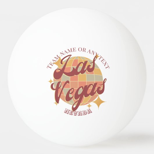 ラスベガスネバダシティテーブルテニス 卓球ボール (正面)
