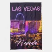 ラスベガスネバダスカイライン キッチンタオル (縦)