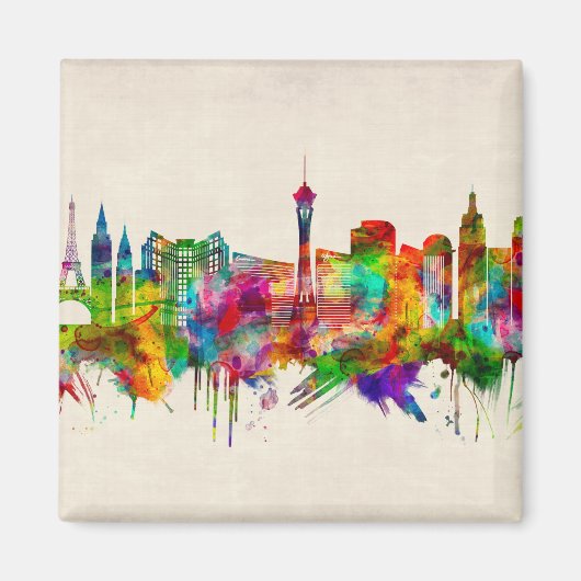 ラスベガスネバダスカイライン マグネット (正面)