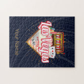 ラスベガスネバダ統一された州カジノヴィンテージUSA ジグソーパズル (横)