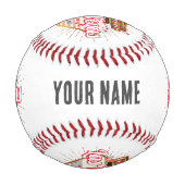 ラスベガスネバダ統一された州カジノヴィンテージUSA 野球ボール (裏面)