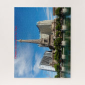 ラスベガスネバダ。クリスマスグリーティング ジグソーパズル (縦)