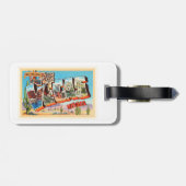 ラスベガスネバダNVの古いヴィンテージ旅行記念品 ラゲッジタグ (裏面横)