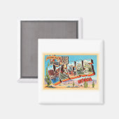 ラスベガスネバダNVオールドヴィンテージ旅行記念品 マグネット (正面/裏面)