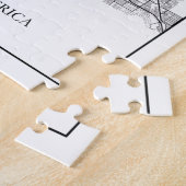 ラスベガスネバダUSAシティズトラベルシティマップ ジグソーパズル (側面)