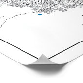 ラスベガスネバダUSAシティズトラベルシティマップ ポスター (角)