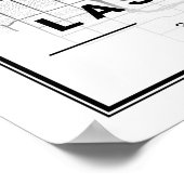 ラスベガスネバダUSAトラベルシティマップ ポスター (角)