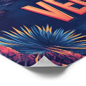 ラスベガスネバダUSAヴィンテージイラストレーション旅行 ポスター (角)