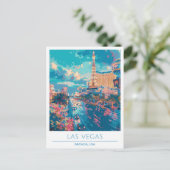 ラスベガスネバダUSAヴィンテージトラベル ポストカード (スタンド正面)