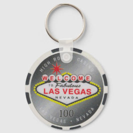 ラスベガスハイローラー$100トランプのポーカーチップキーチェーン キーホルダー