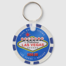 ラスベガスハイローラー$100.00トランプのポーカーチップキーチェーン キーホルダー