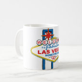 ラスベガスハネムーンレトロ コーヒーマグカップ (正面左)