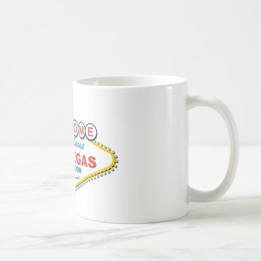 ラスベガスハネムーンレトロ コーヒーマグカップ (右)