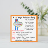 ラスベガスハロウィーンコスチュームパーティー 招待状 (スタンド正面)