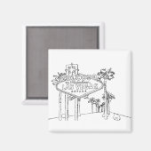 ラスベガスバケーションスケッチバケーションアート旅行 マグネット (正面/裏面)