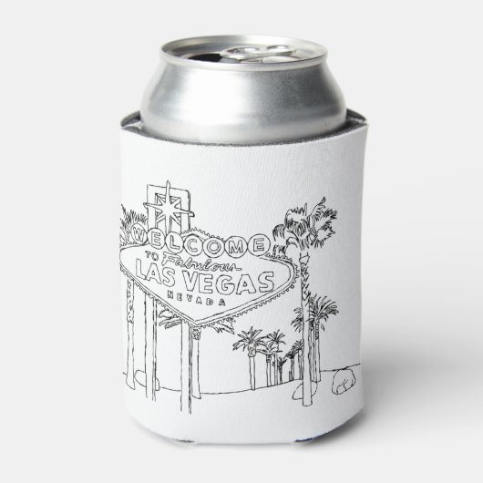 ラスベガスバケーションスケッチバケーションアート旅行 缶クーラー (缶正面)