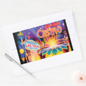 ラスベガスバケーション 長方形シール (封筒)