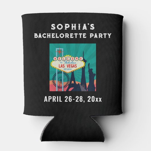 ラスベガスバセロレットパーティー結婚式の引き出物 缶クーラー (裏面)