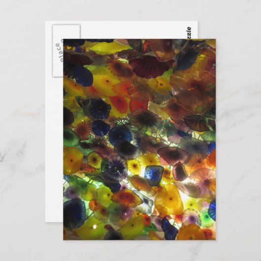 ラスベガスバタフライガーデンフラワーラディバグユニークG ポストカード (正面/裏面)