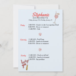 ラスベガスバチェロレッテの日程 招待状