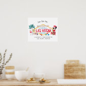 ラスベガスバチェロレッテウィークエンドウェルカムサイン ポスター (キッチン)