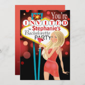 ラスベガスバチェロレッテサンゴ 招待状 (正面/裏面)