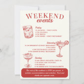 ラスベガスバチェロレッテソーシャルカクテルの日程 招待状 (裏面)