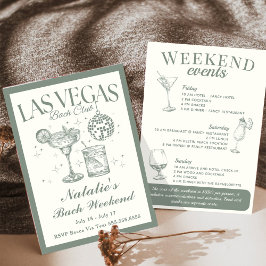 ラスベガスバチェロレッテソーシャルカクテルの日程 招待状