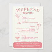 ラスベガスバチェロレッテソーシャルカクテルの日程 招待状 (裏面)