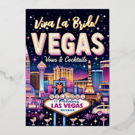 ラスベガスバチェロレッテバッシュ 箔招待状