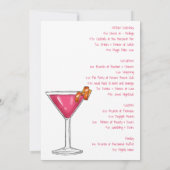 ラスベガスバチェロレッテブラウンヘアブライドコスモ 招待状 (裏面)