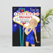 ラスベガスバチェロレッテブルー 招待状 (スタンド正面)