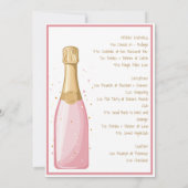 ラスベガスバチェロレッテブロンドブライドの旅程 招待状 (裏面)