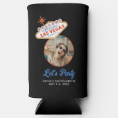 ラスベガスバチェロレッテプールデイのお願い スリム缶クーラー (正面)