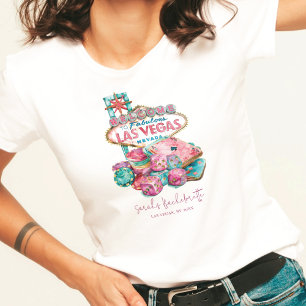 ラスベガスバチェロレッテラグジュアリーウォータカラー Tシャツ