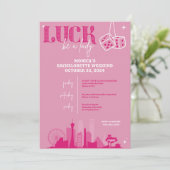 ラスベガスバチェロレッテ招待状と旅程 招待状 (スタンド正面)