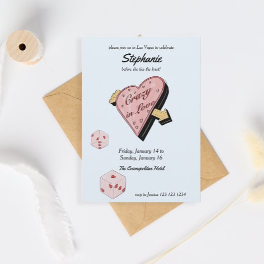 ラスベガスバチェロレッテ招待状 招待状