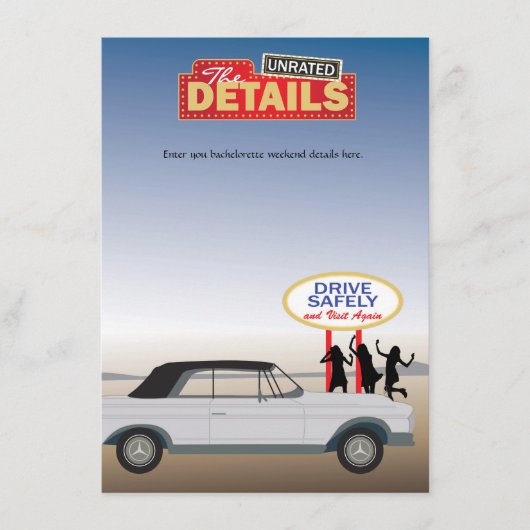 ラスベガスバチェロレッテ詳細カード エンクロージャーカード (正面)